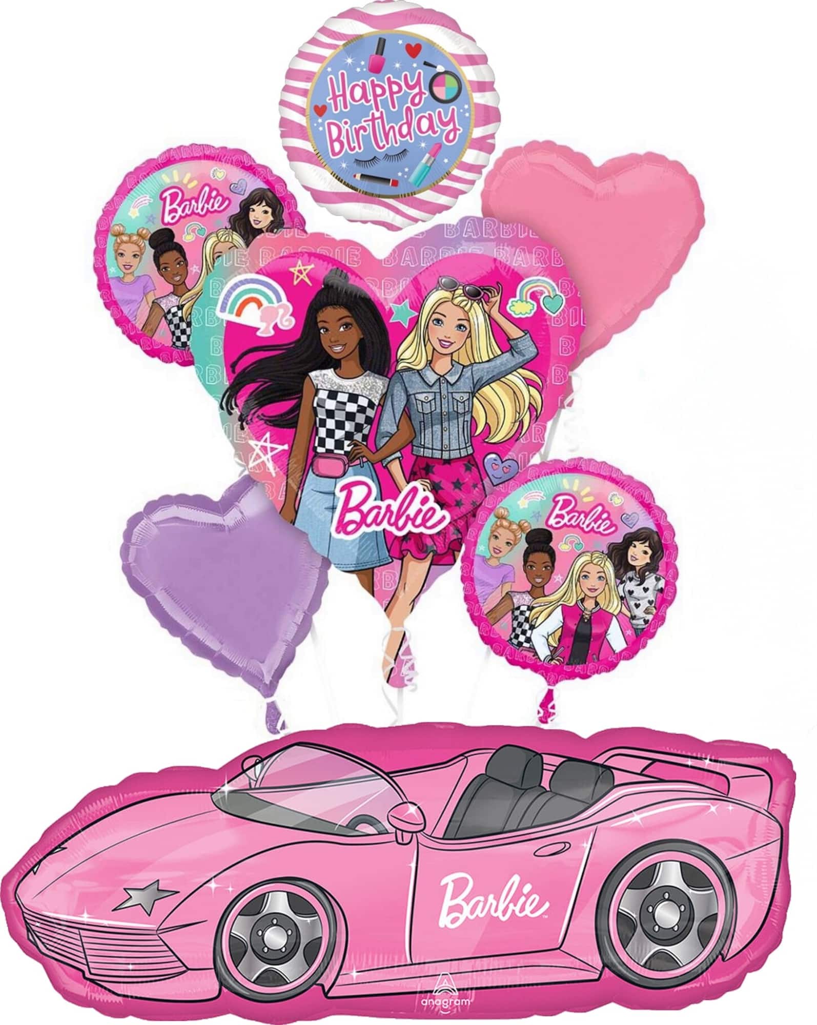 Barbie™ Birthday 7-Piece Foil Balloon Bouquet